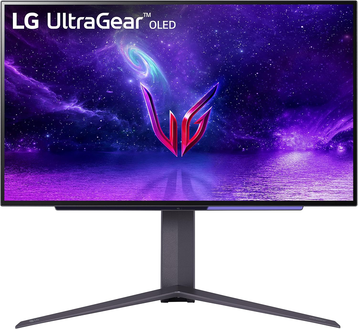 LG 27″ Ultragear OLED QHD Gaming Monitor with 240Hz .03ms GtG & nVIDIA® G-SYNC® Compatible (Renewed), Black