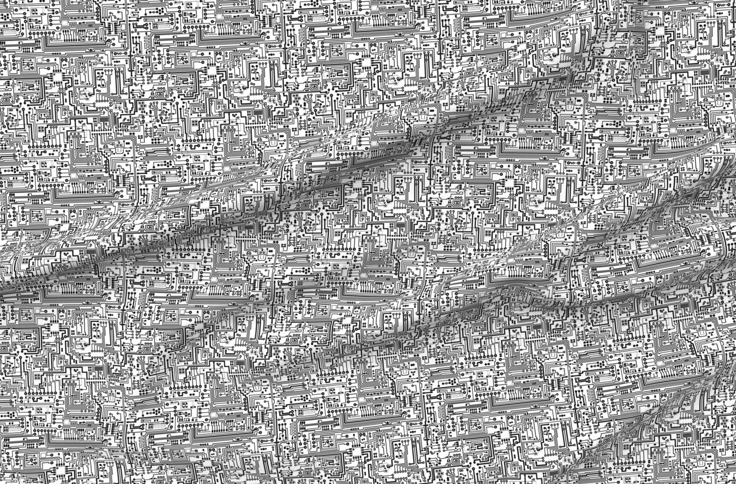 Spoonflower Fabric – Circuit Board Small Motherboard Computer Science Geek Tech Stem Printed on Petal Signature Cotton Fabric by The Yard – Sewing Quilting Apparel Crafts Decor