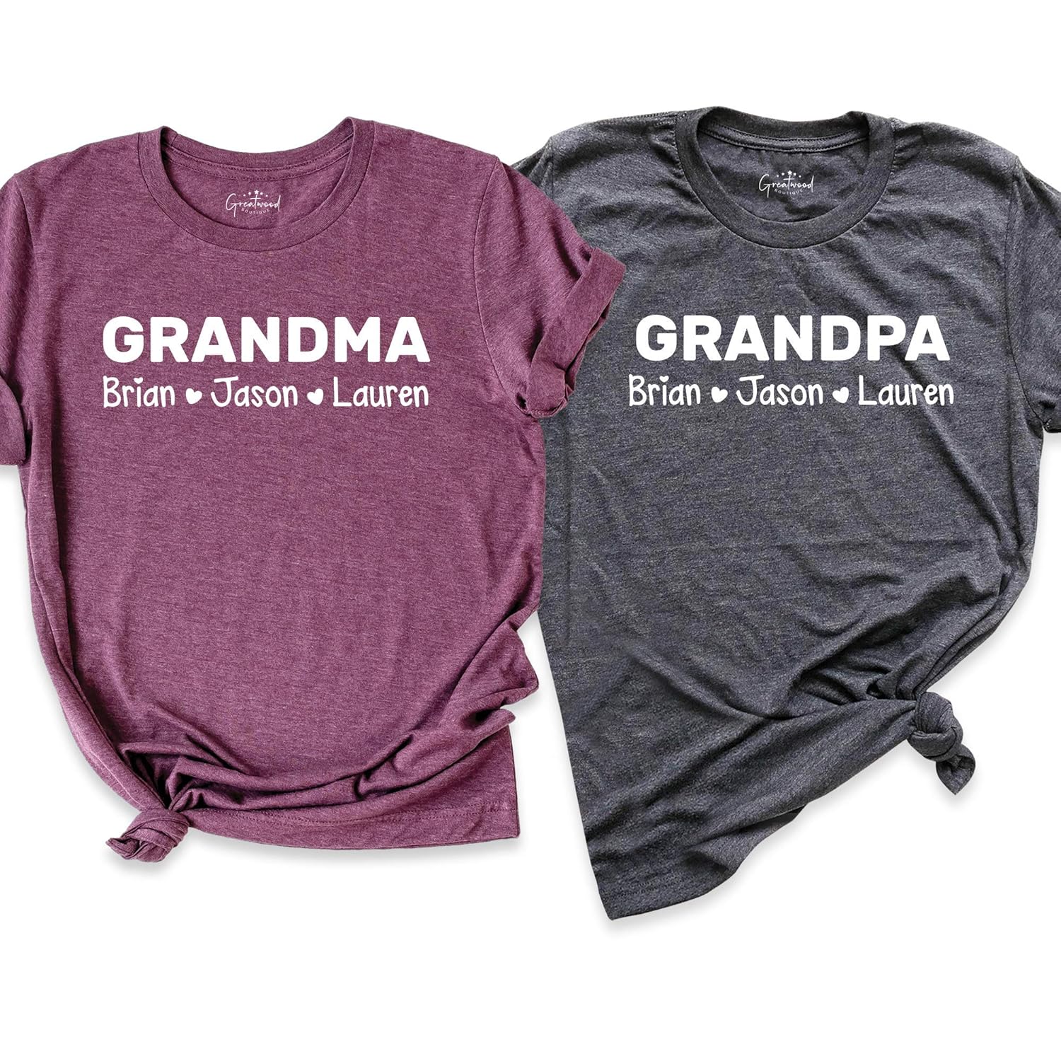 Custom Grandma Shirt with Kid’s Names, Grandpa Shirt, Mothers Day Tee, Personalized Grandparents Outfits, Gift for Grandma, Nana and Papa Tshirts, Mimi T-Shirt