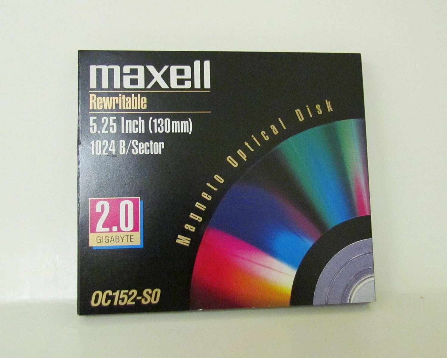 Maxell 2.0gb 1024 B/Sector 5.25″ Rewritable Magneto Optical Disk#OC152-SOFOR HITACHI DRIVES