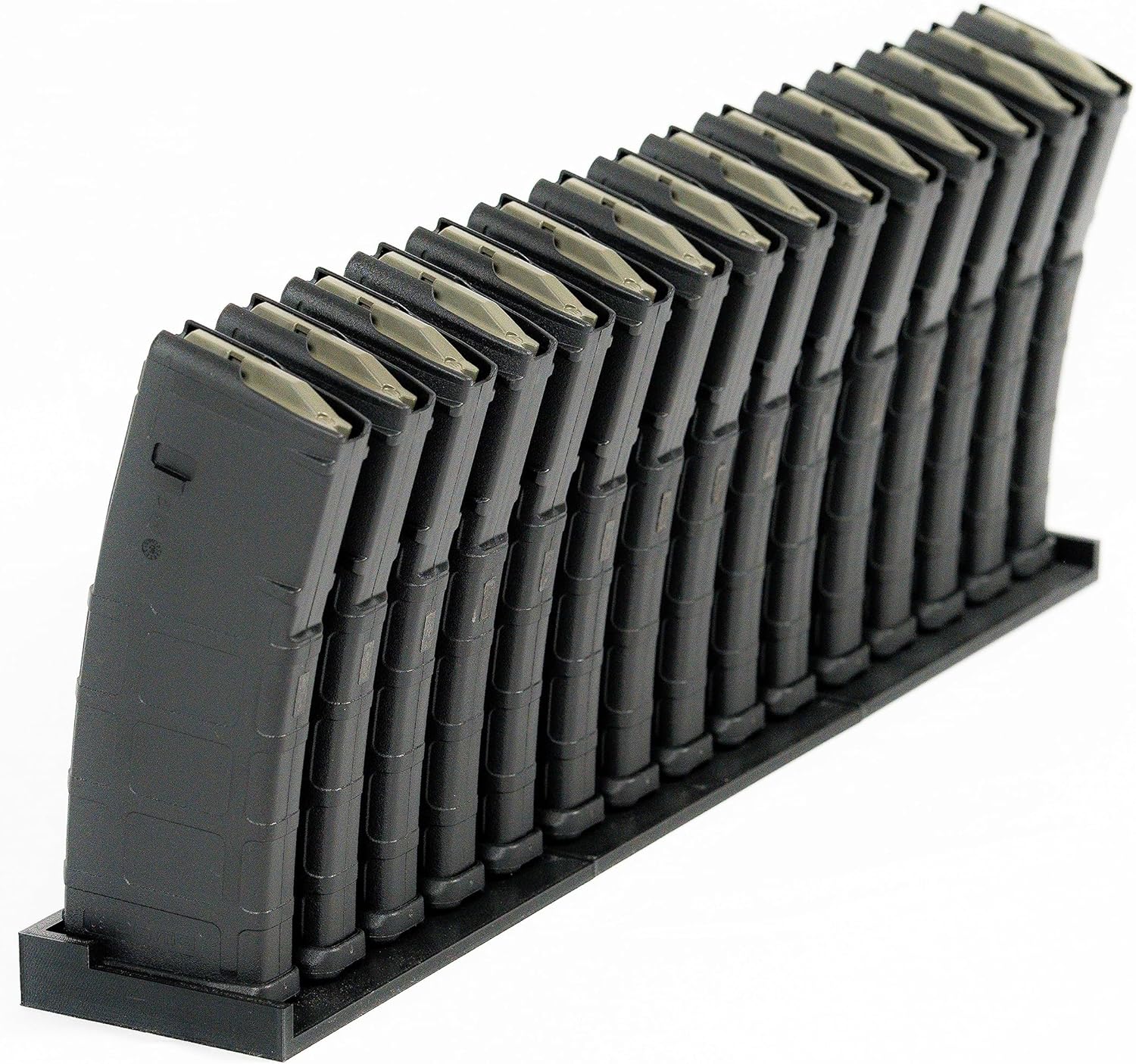 Magazine Storage/Display – AR PMAG Shelf Rack – Made in USA – Secure Fit and Sleek, Tactical Design .223/5.56 x 45 NATO