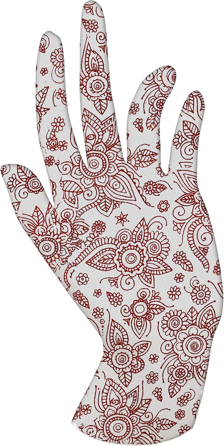 Malcolm’s Miracle Henna Moisturizing Gloves – Lasts 2 Years – Made in The USA (Medium)