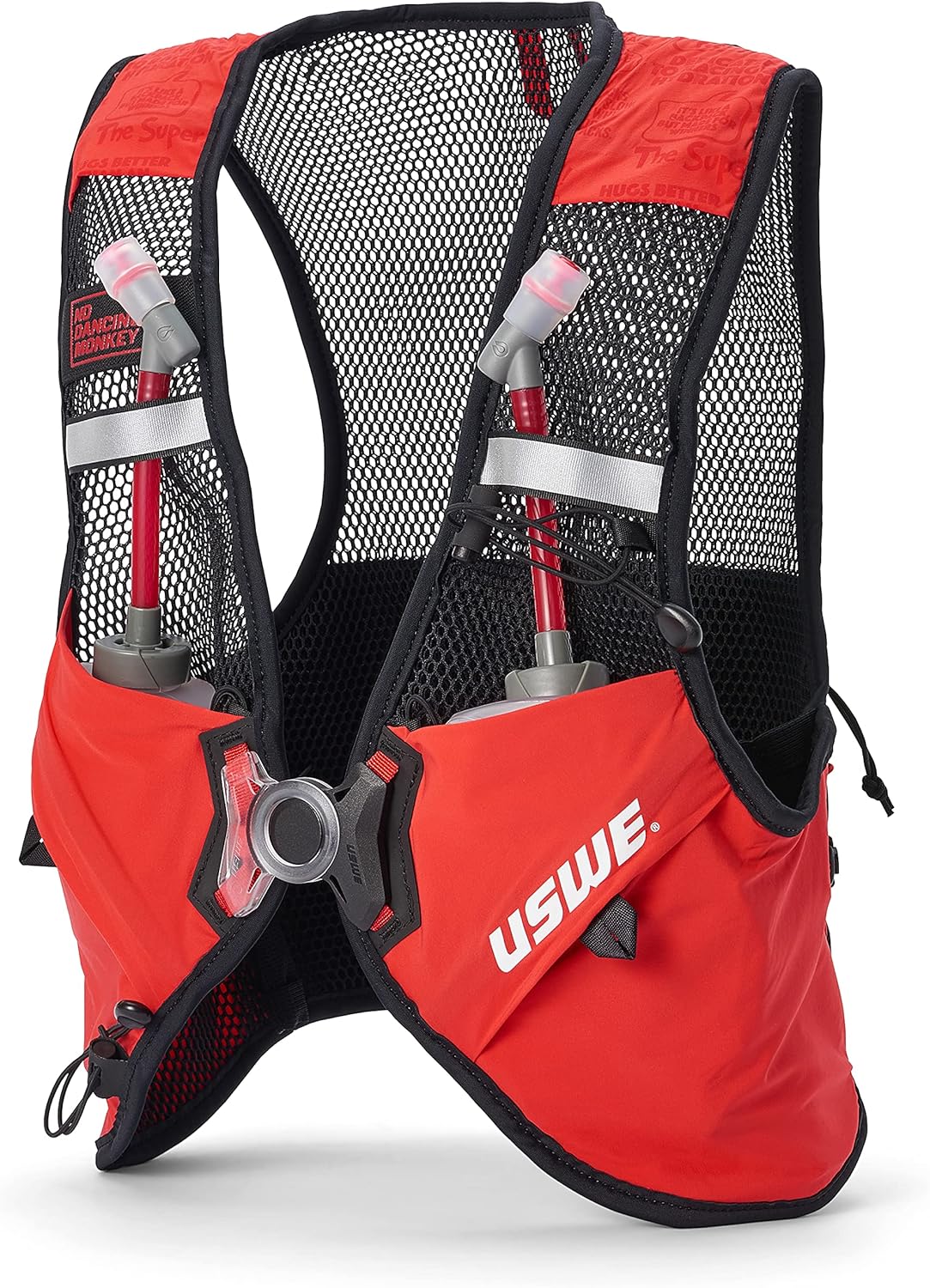 USWE Pace – Running Vest Hydration Pack with 2 x 500ml UltraFlask, Backpack for Men and Women