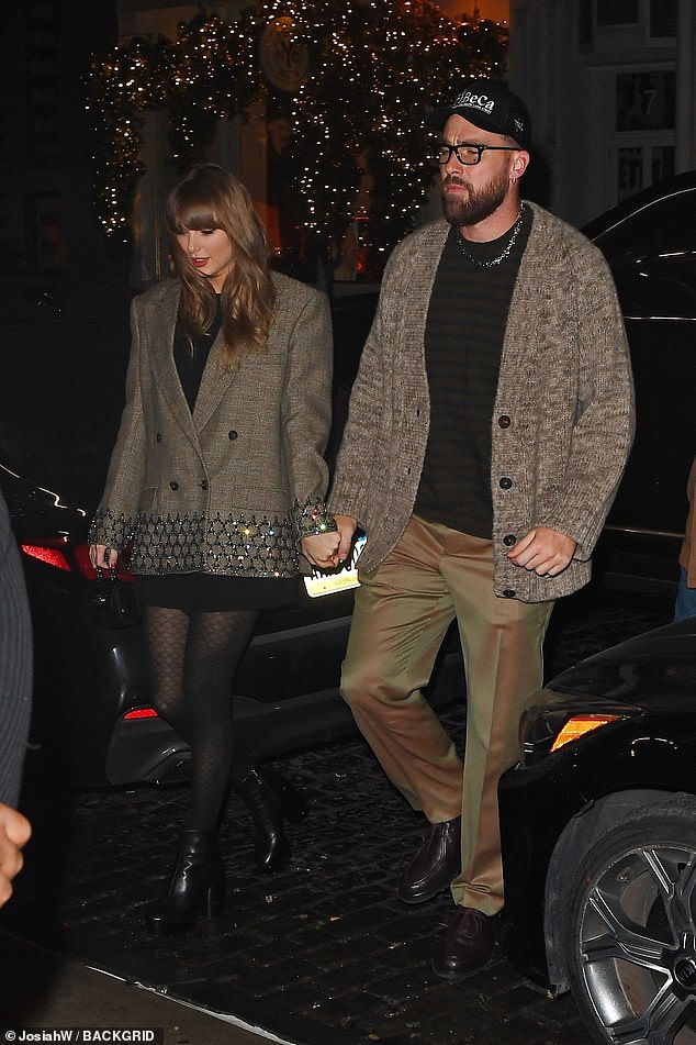 Taylor Swift and Travis Kelce match on loved-up date with married pals amid ‘overwhelming’ engagement pressure