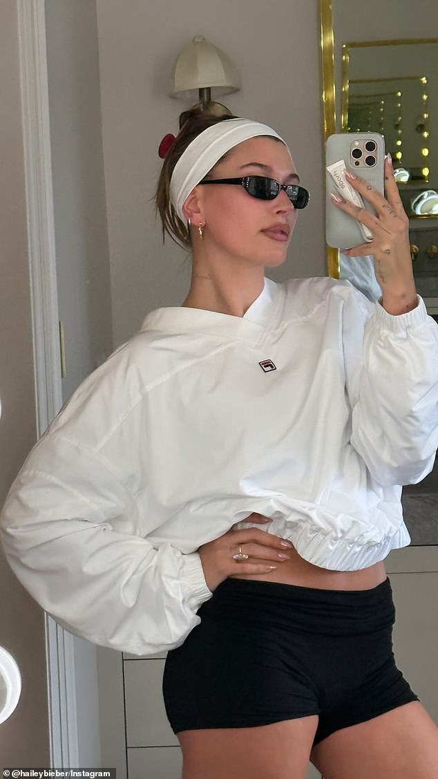 Hailey Bieber shows off postpartum body amid claims she and Justin are in ‘no rush’ to have more kids