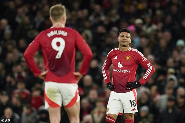 Gary Neville blasts Man United as ‘the worst pound-for-pound team in the country’ as Ruben Amorim’s side are mauled by Newcastle in the first half at Old Trafford