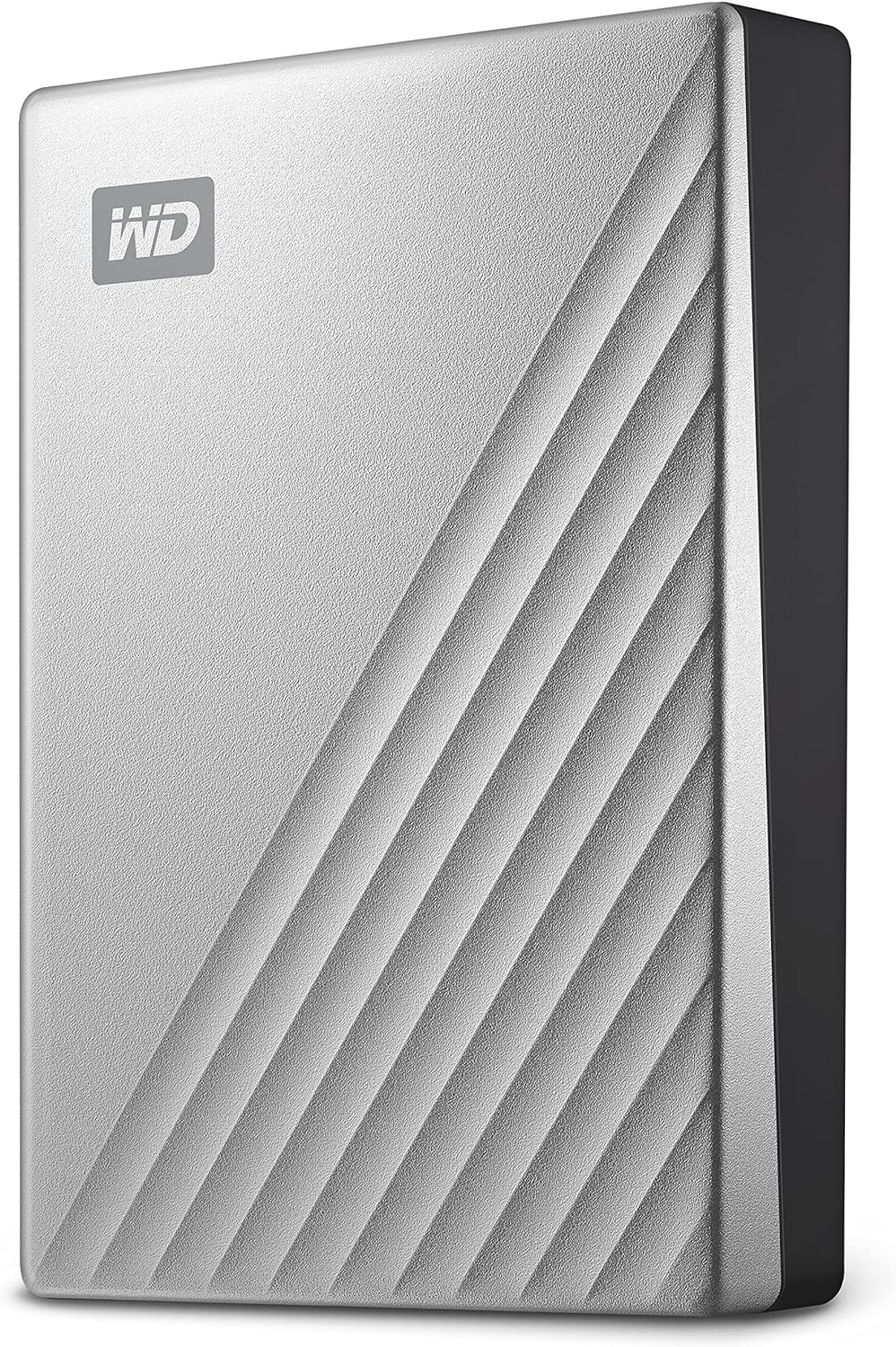 WD 4TB My Passport Ultra, Silver, Portable External Hard Drive, backup software with defense against ransomware, and password protection, USB-C and USB 3.1 – WDBFTM0040BSL-WESN