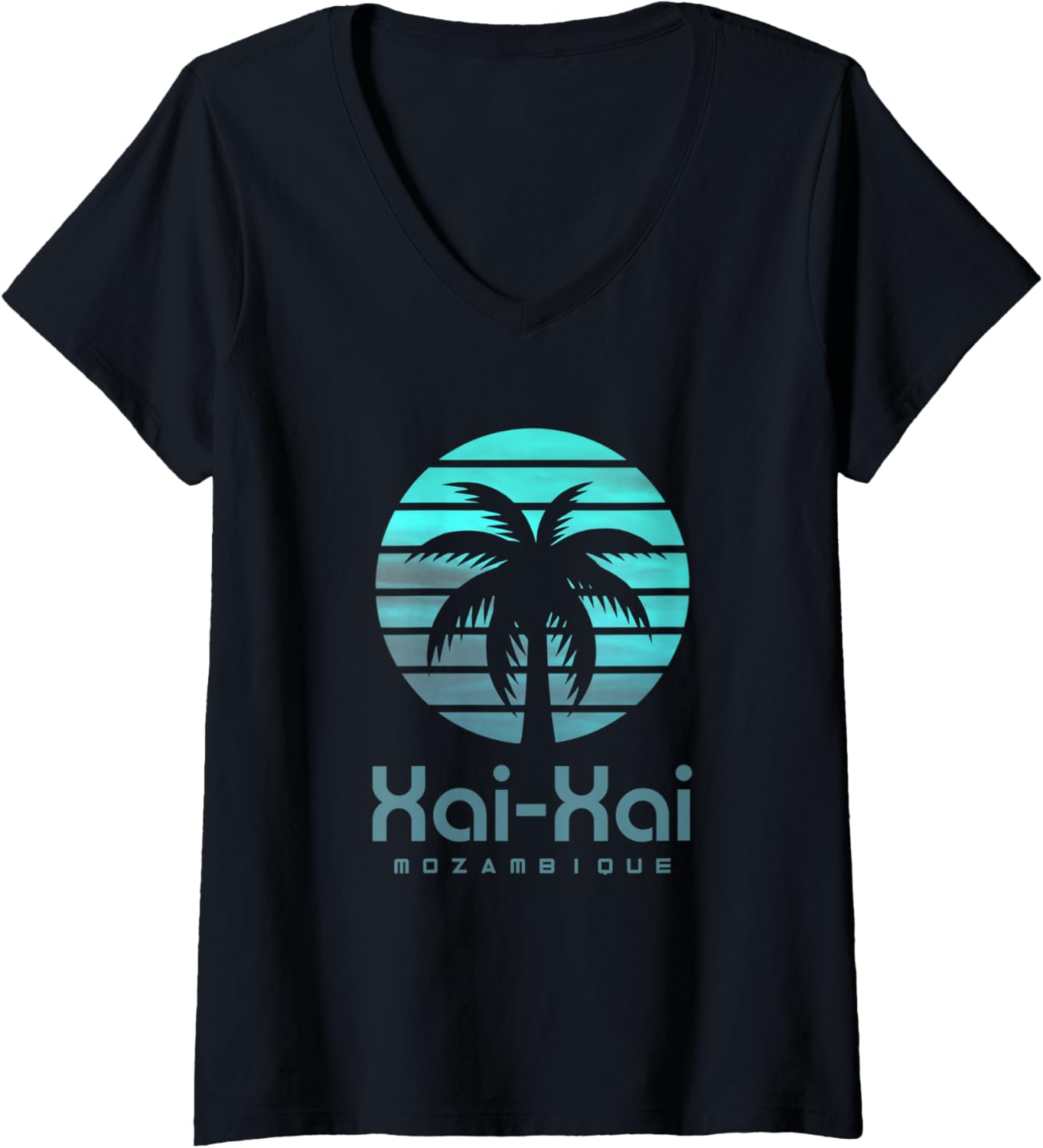 Womens Xai-Xai Mozambique V-Neck T-Shirt