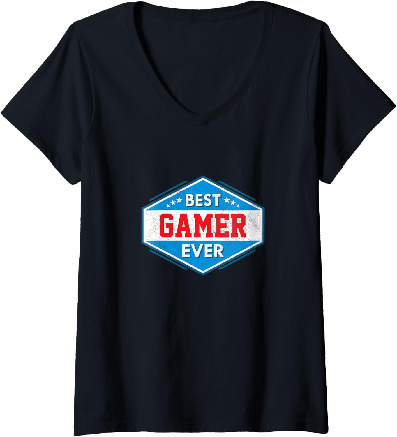 Womens Best Video Gamer Ever Award V-Neck T-Shirt