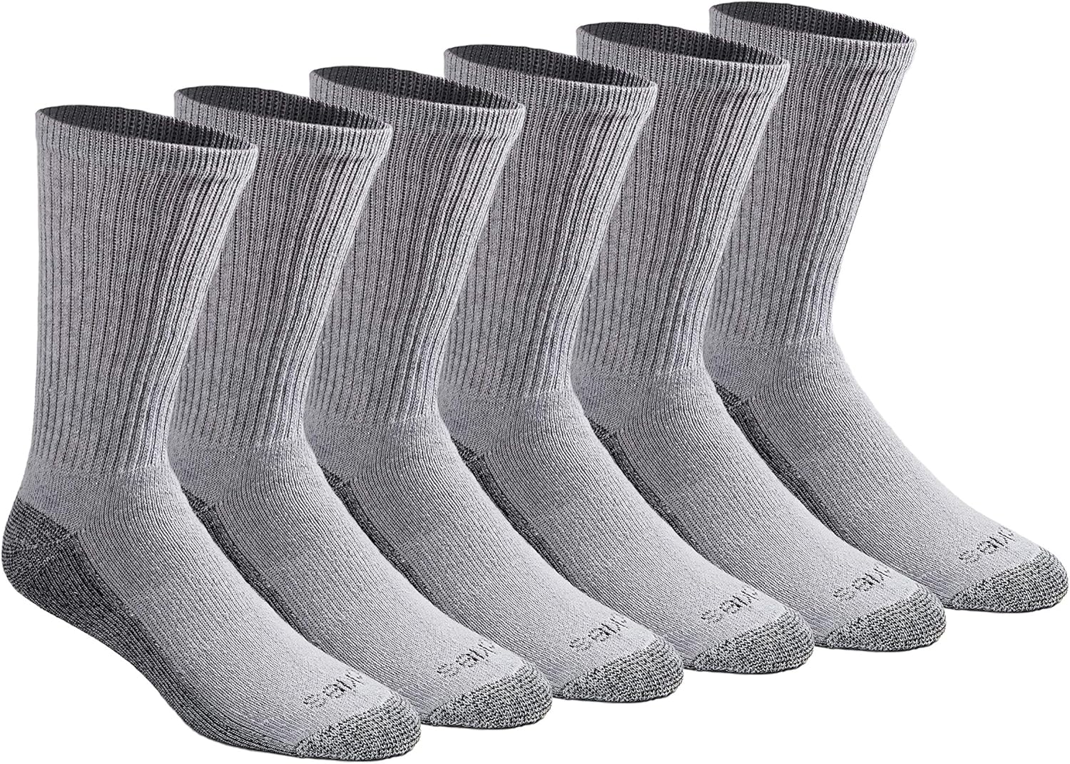 Dickies Men’s Dri-Tech Moisture Control Crew Socks, Available in M-XXL (6, 12, 18 Pairs)