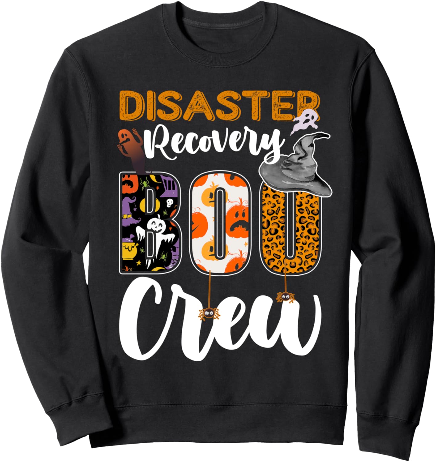 Disaster Recovery Boo Crew Halloween Matching Specialist Sweatshirt