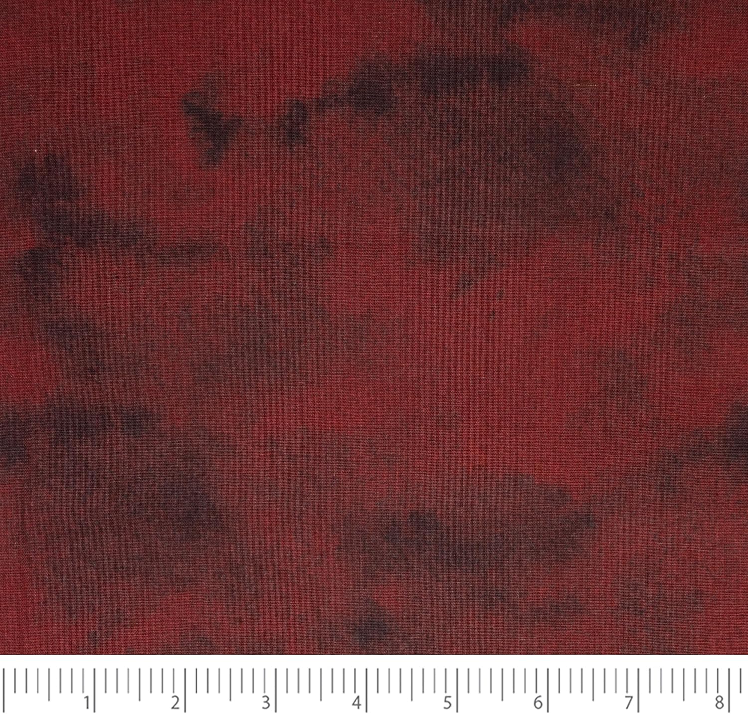 Singer Print Fabric, 100% Cotton, Tone On Tone Dark Red