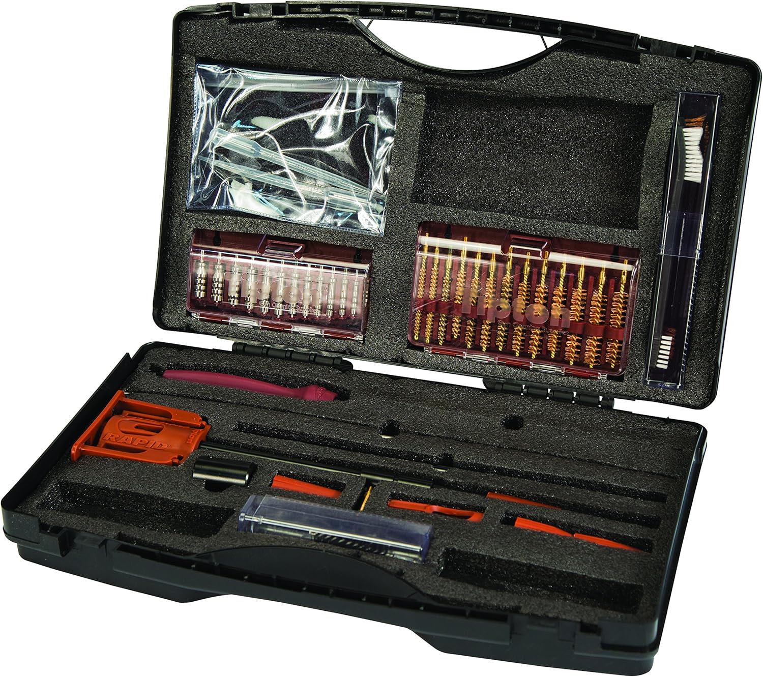 Tipton Ultra Cleaning Kit with Jags, Brushes and Bore Guide in Storage Case for Firearm Cleaning and Maintenance