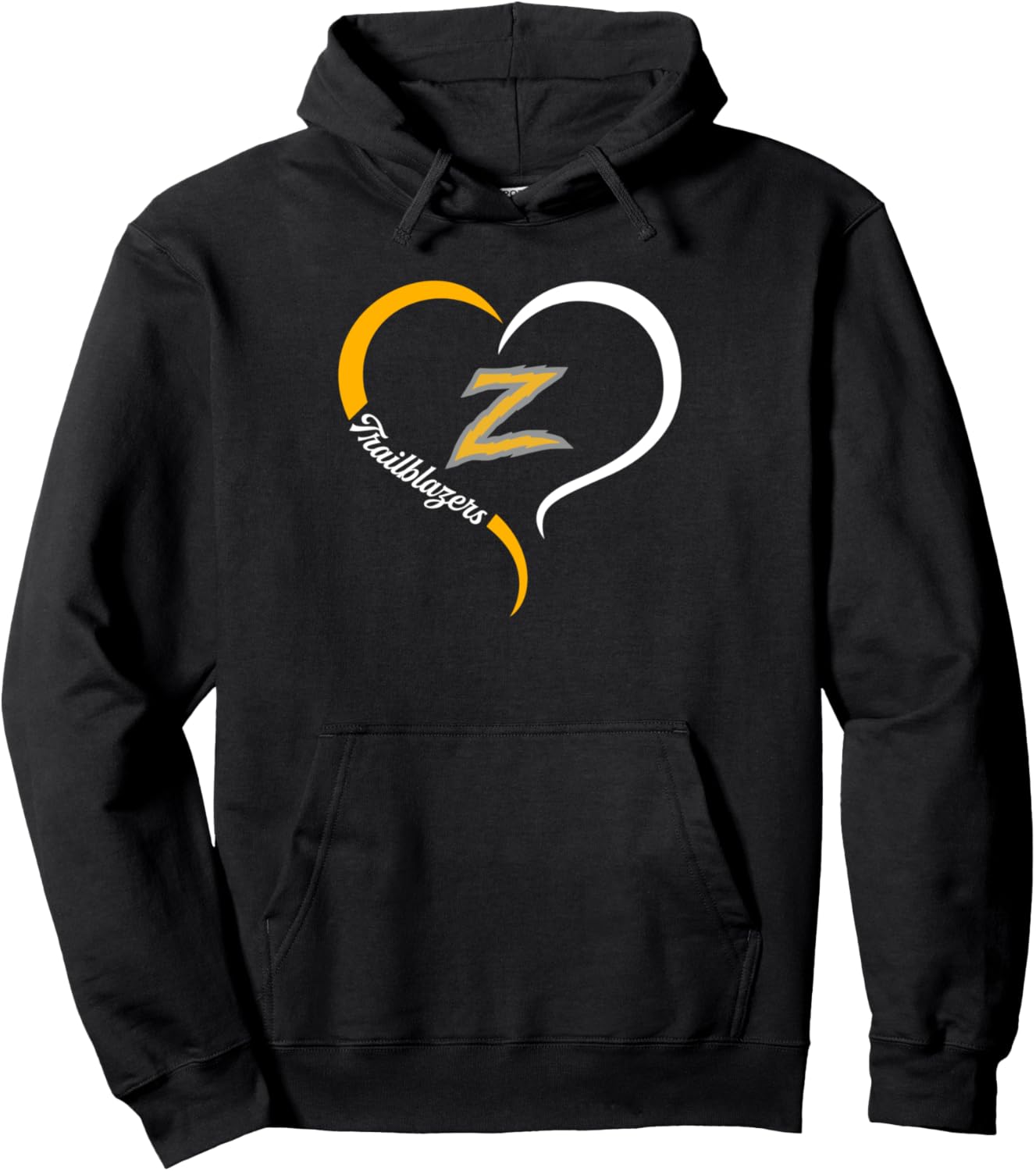 Durango Trailblazers Logo Half Heart Slogan HS Pullover Hoodie