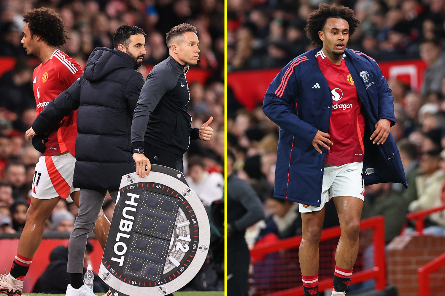 ‘That is brutal’ – Man United’s £36m signing Joshua Zirkzee humiliatingly hauled off after 30 minutes and booed by own fans