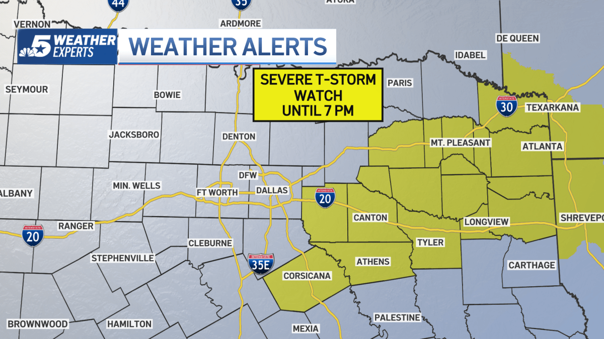 Severe weather threat across North Texas for Thursday – NBC 5 Dallas-Fort Worth