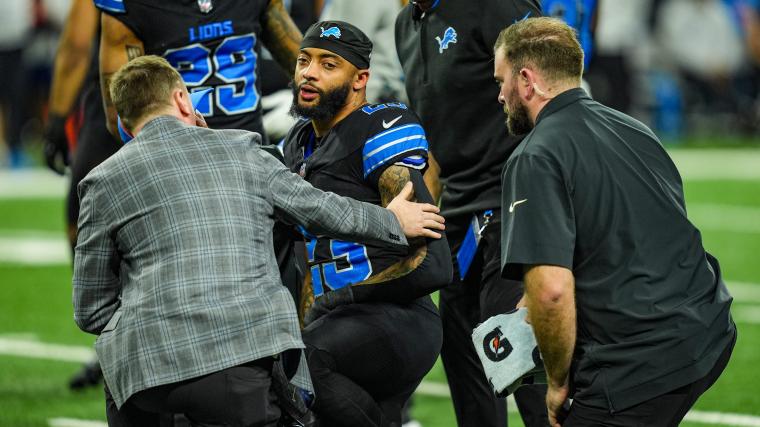 Lions injury updates on David Montgomery, Aidan Hutchinson, Carlton Davis, Alex Anzalone