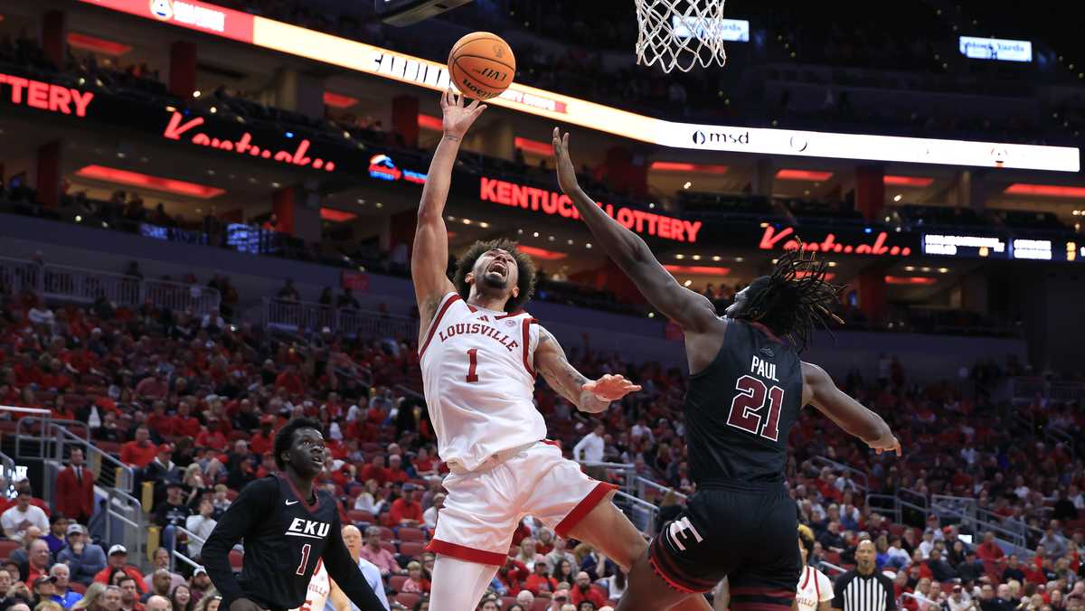 Louisville Cardinals survive battle with EKU 78-76