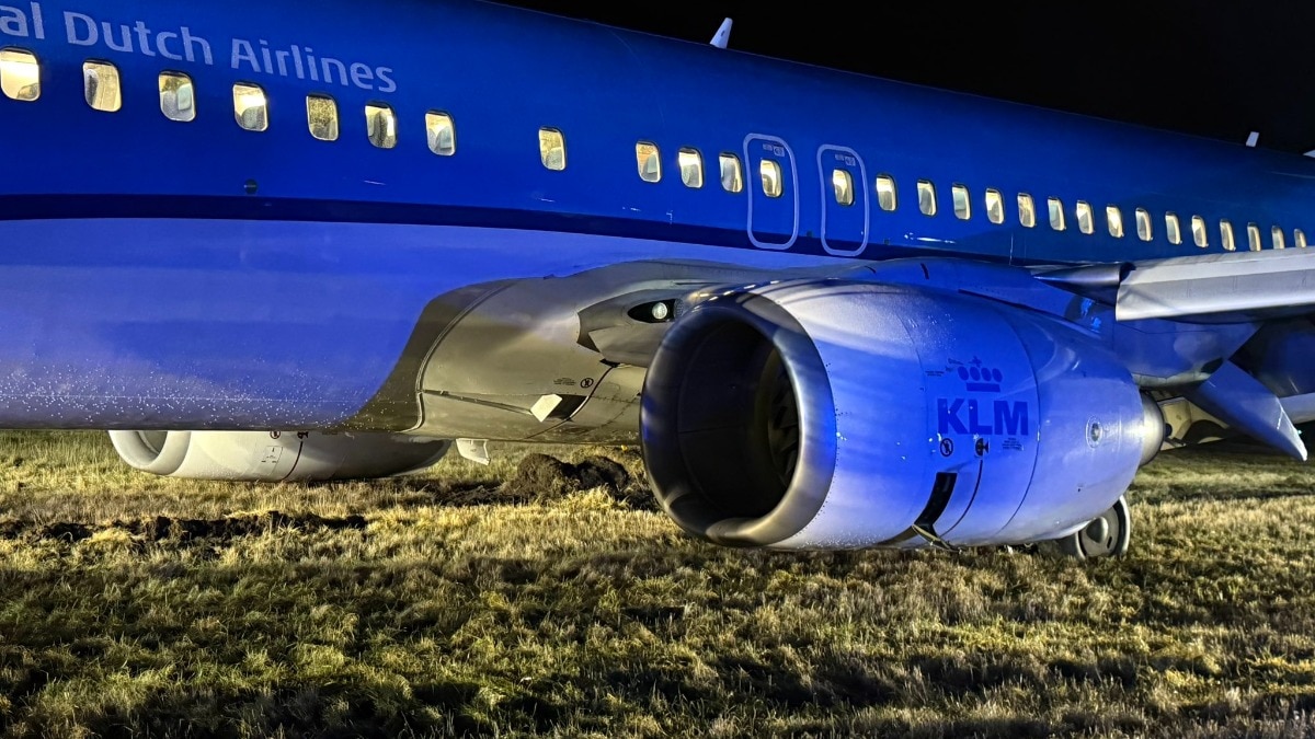 Amsterdam-bound KLM flight skids off runway after emergency landing in Norway