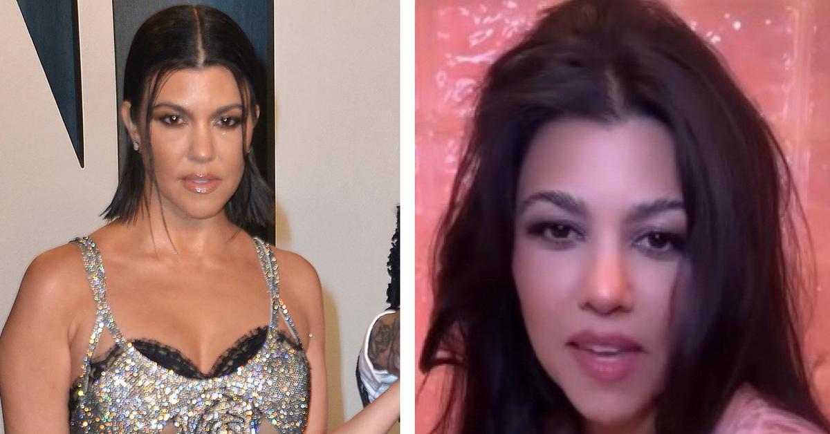 Seductive Kourtney Kardashian Nearly Spills Out Of Her Pink Robe: Watch