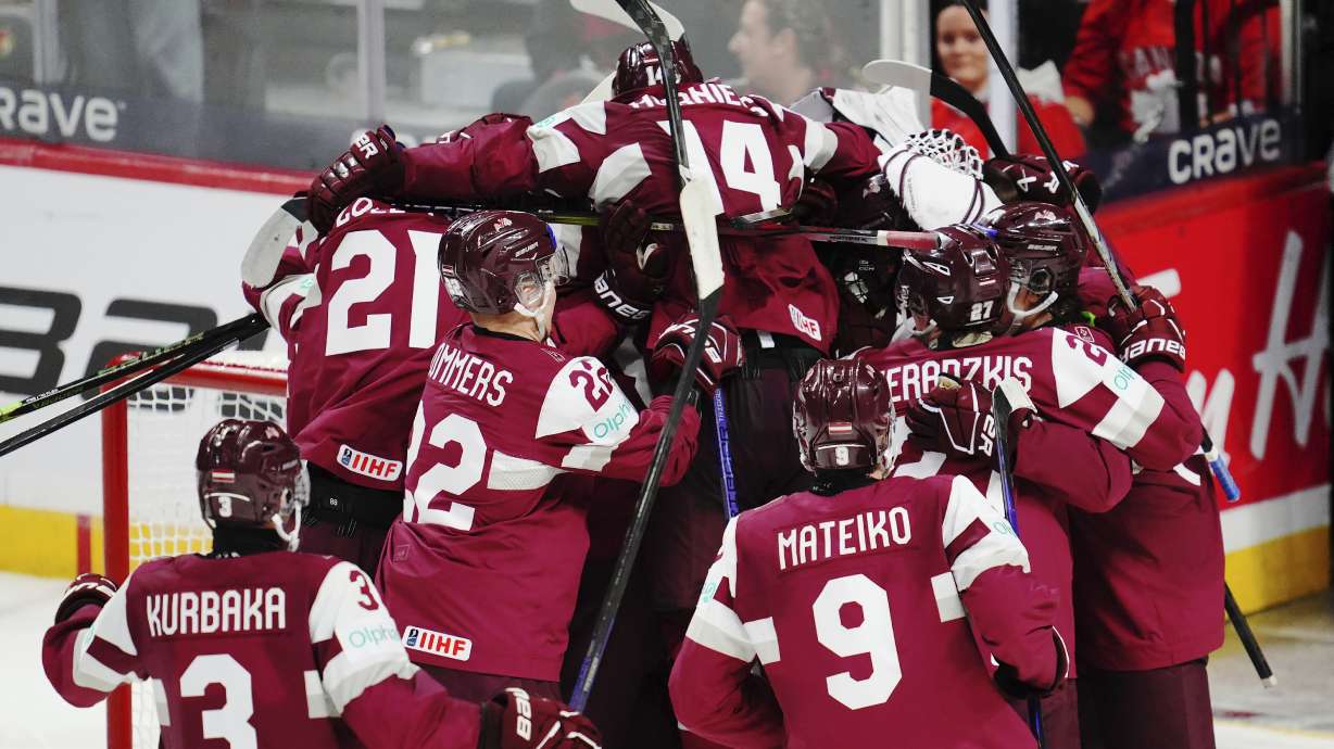 Latvia stuns Canada in world junior hockey, winning 3-2 on lone shootout goal