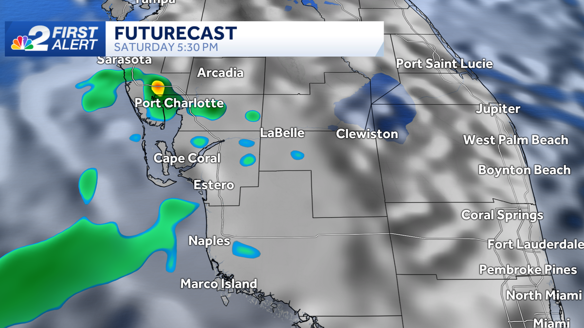 Warm, humid and isolated showers