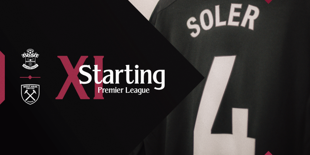 Starting XI | Soler and Rodríguez return for Southampton fixture