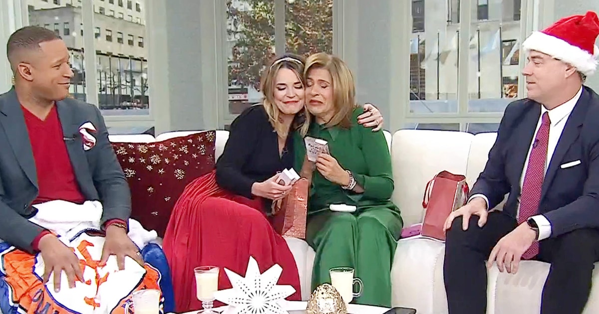 Hoda Kotb Gets Emotional From Savannah Guthrie’s Secret Santa Gift