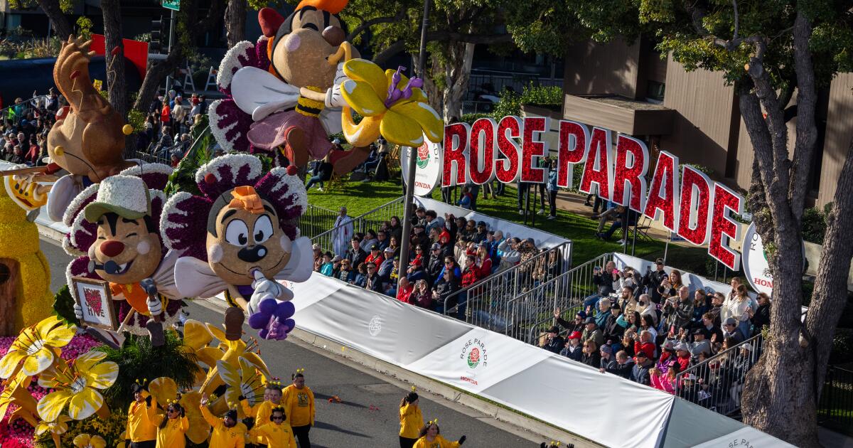 2025 Rose Parade to roll through Pasadena on New Year’s Day