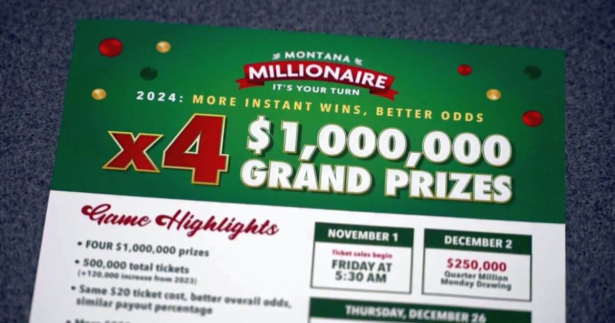 The 2024 Montana Millionaire winning numbers are…