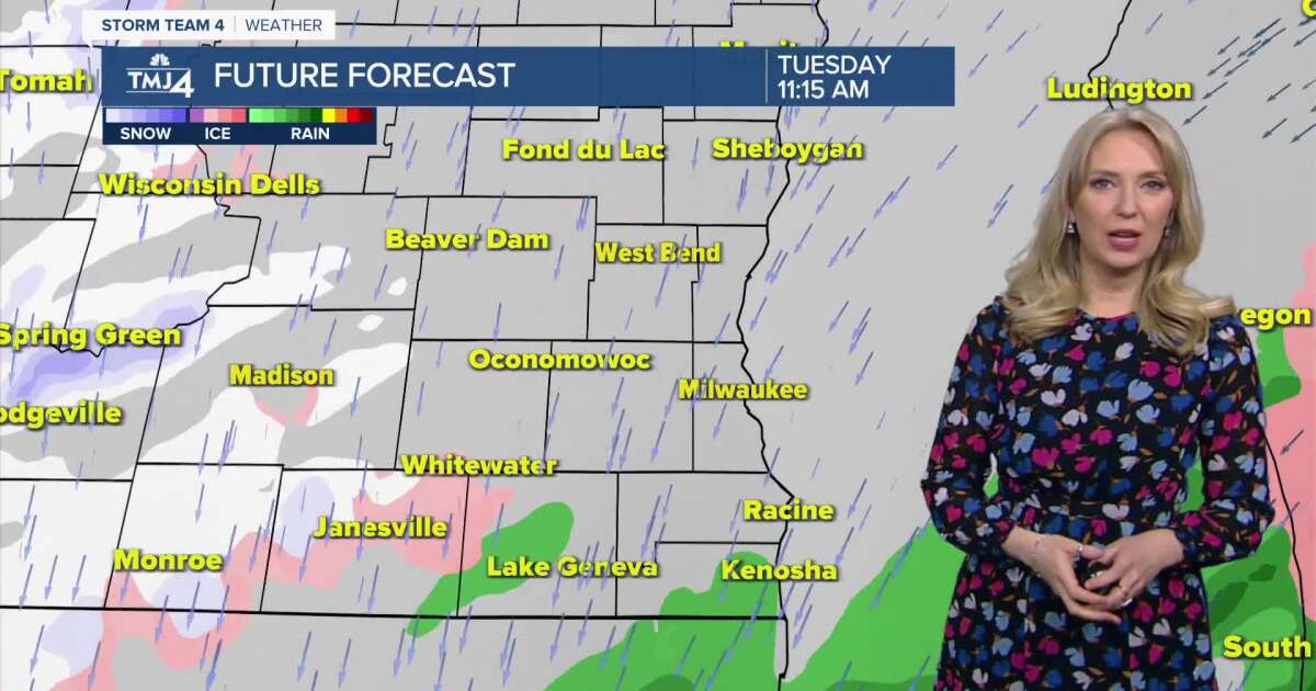 Southeast Wisconsin weather: Light wintry mix Tuesday