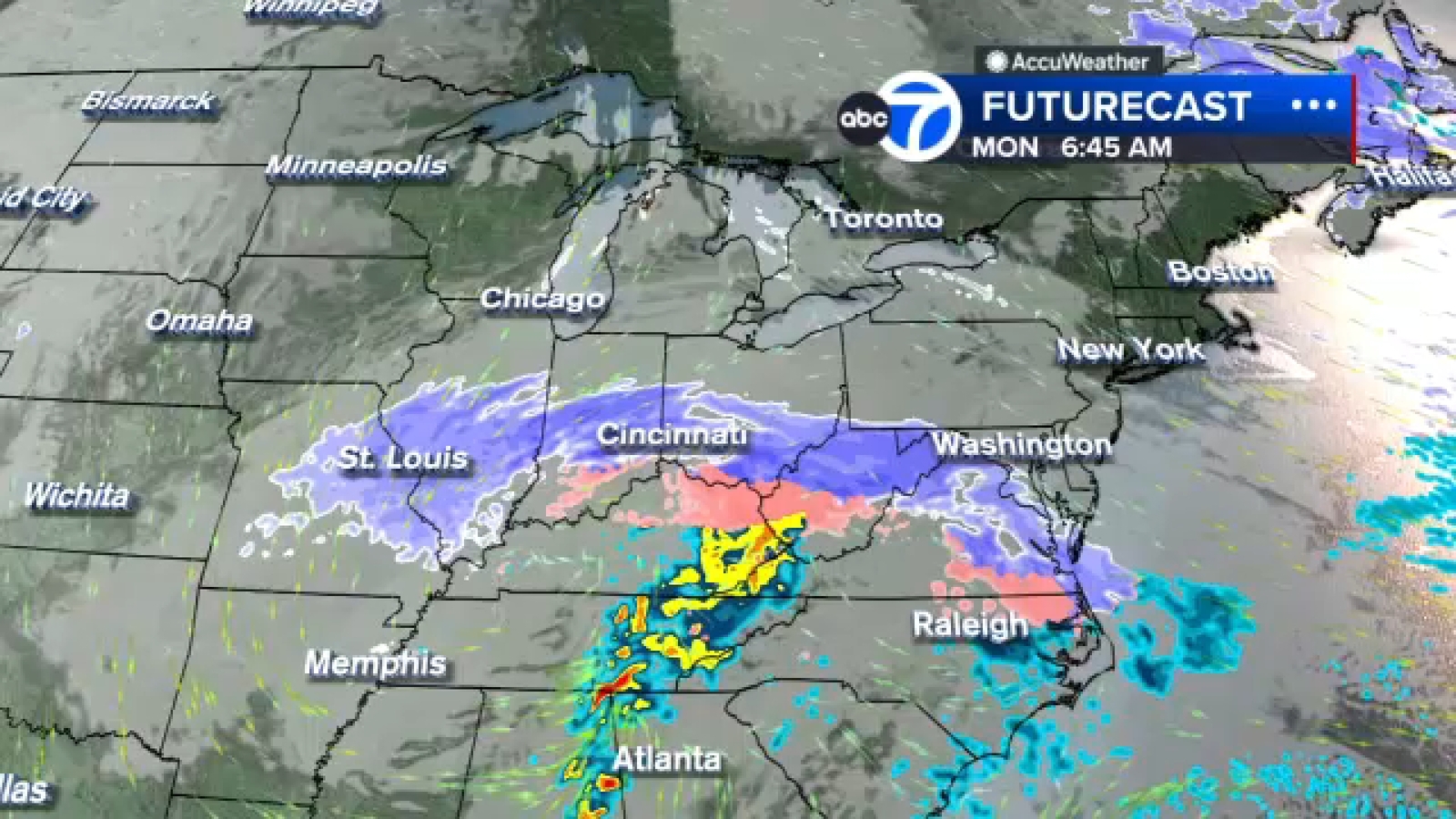 Winter storm 2025 forecast: How much snow to expect in NYC, NJ on Monday