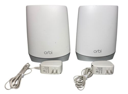 NETGEAR Orbi 750 Series AX5200 Tri-Band Mesh Wi-Fi 6 System 2-pack White RBR750