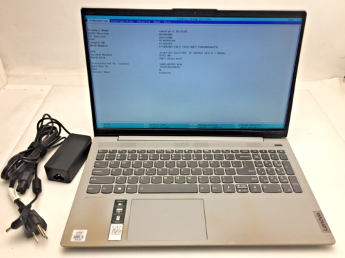 Lenovo IdeaPad 5 15IIL05  15.6″  i5-1035G1 @ 1.0Ghz 8gb Ram PARTS/REPAIR! AS IS!