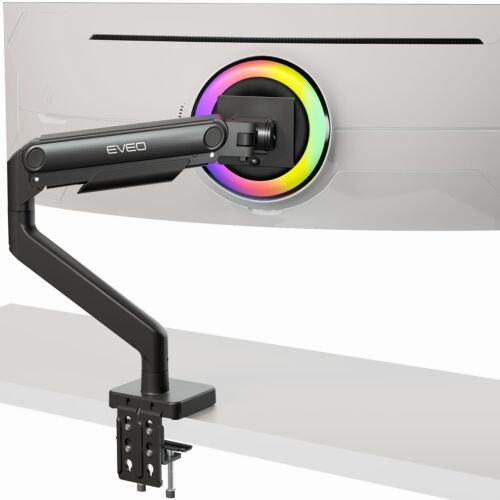 EVEO Ultrawide Monitor Arm Up to 49 Inch | Adjustable Height, Curved Monitor