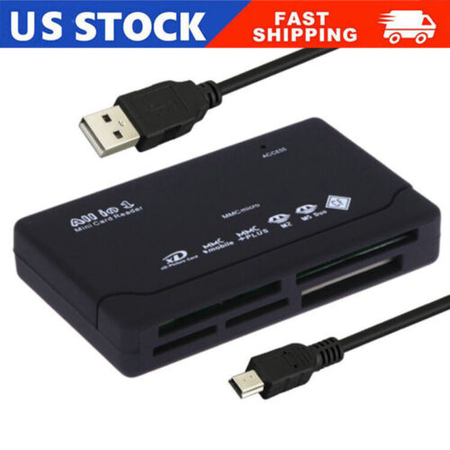 Memory Card Reader Mini 26-IN-1 USB 2.0 High Speed For CF xD SD MS SDHC