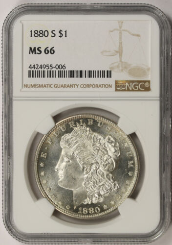 1880-S Morgan Dollar $1 MS 66 NGC