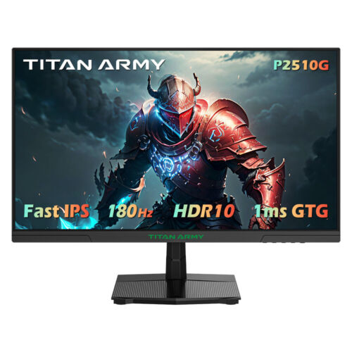 TITAN ARMY P2510G 24.5”Flat Gaming Monitors FAST IPS 180Hz Refresh Rate 1ms GTG