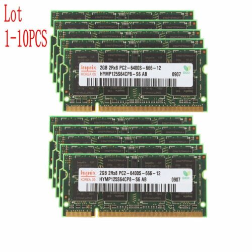 20GB 16GB 8GB 4GB 2GB DDR2 800Mhz PC2-6400 200Pin Laptop Memory RAM Hynix BT LOT