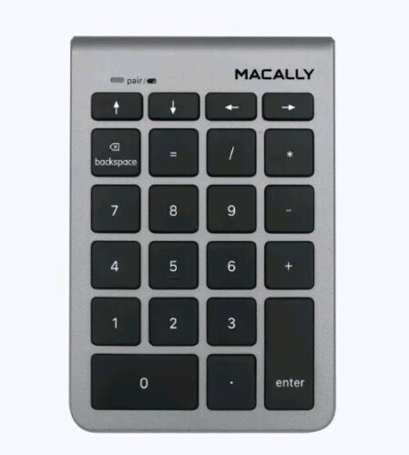 Macally RF Numeric Keypad Rechargeable Wireless, For Windows 7,8,10, MacOS X