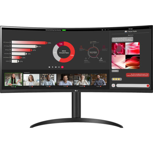 LG 34WR55QC-B 34″ Curved UltraWide WQHD HDR 10 100Hz Monitor – Open Box