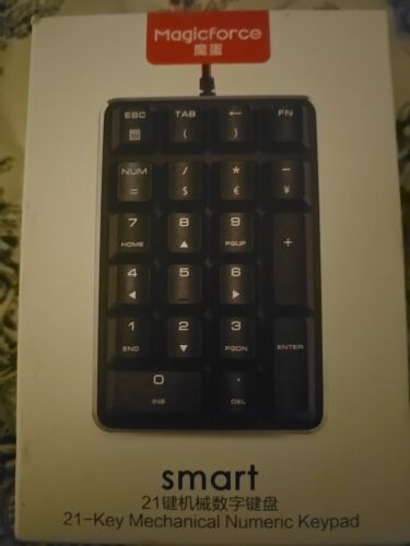 Magicforce 21-Key Mechanical Numeric Keypad Wired USB New Open Box SMART