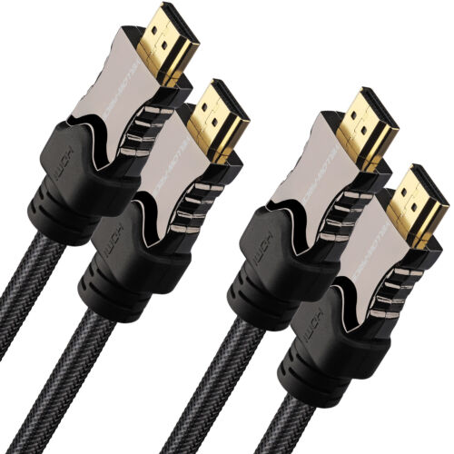 100% Real 8K Quality HDMI Cord, 2pcs 6ft 48Gbps HiSpeed HDMI 2.1 Cable Certified