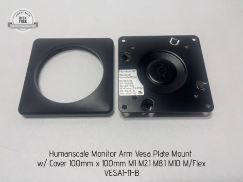 Humanscale Monitor Arm Vesa Plate Mount w/ Cover  100mm M1 M2.1 M8.1 M10 M/Flex