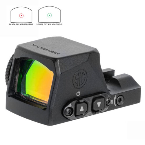 ROMEO-X Compact Open Reflex 2 MOA &32 MOA Green/Red Dot Sights 1x24mm