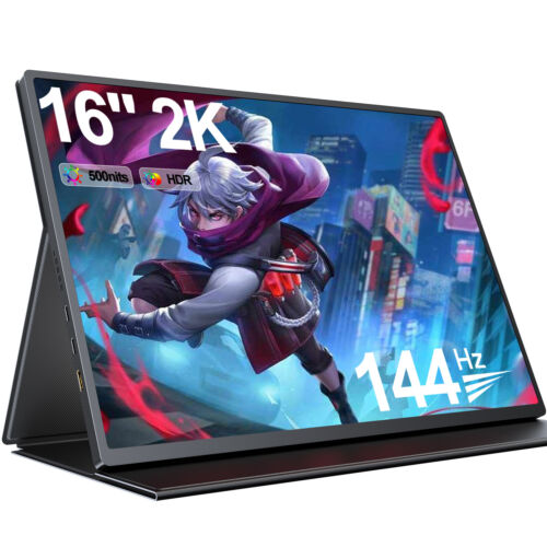 2.5K 2K Portable Monitor EVICIV 16″ QHD Display 144Hz 2560*1600 1200:1 500 Nits