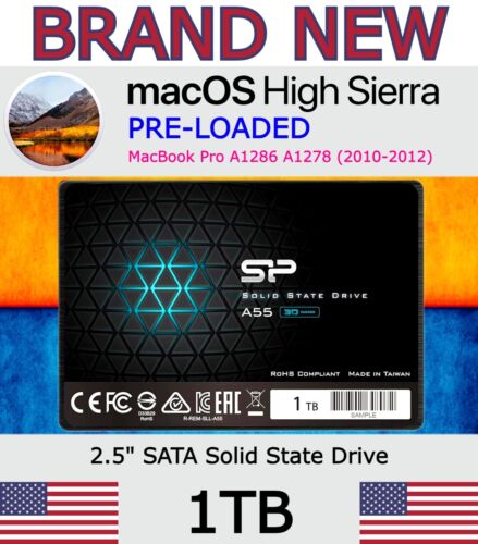 1TB – SP 3D NAND – SSD | MacBook Pro 2011 2012 A1278 A1286 | High Sierra