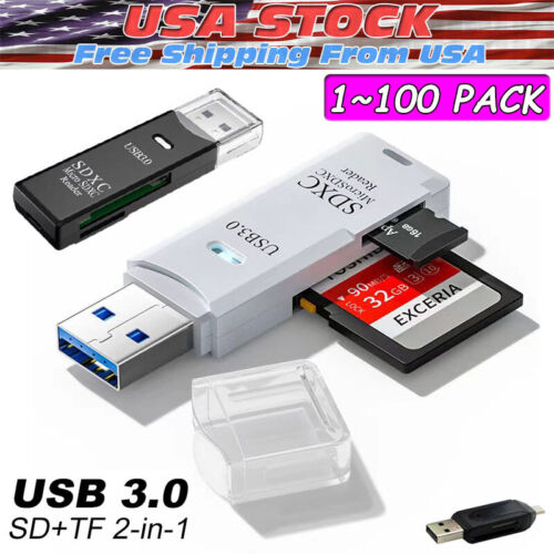 USB3.0 SD Card Reader for PC Micro SD Card to USB Adapter for Camera MemoryC lot