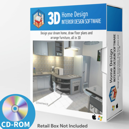 NEW Sweet Home 3D-Graphic-Interior Design CAD Architect Software-Windows/Mac-CD