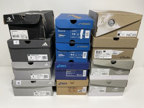 Lot of 12 Empty Shoe Boxes -Adidas, Asics, Brooks, New Balance,Converse,On Cloud